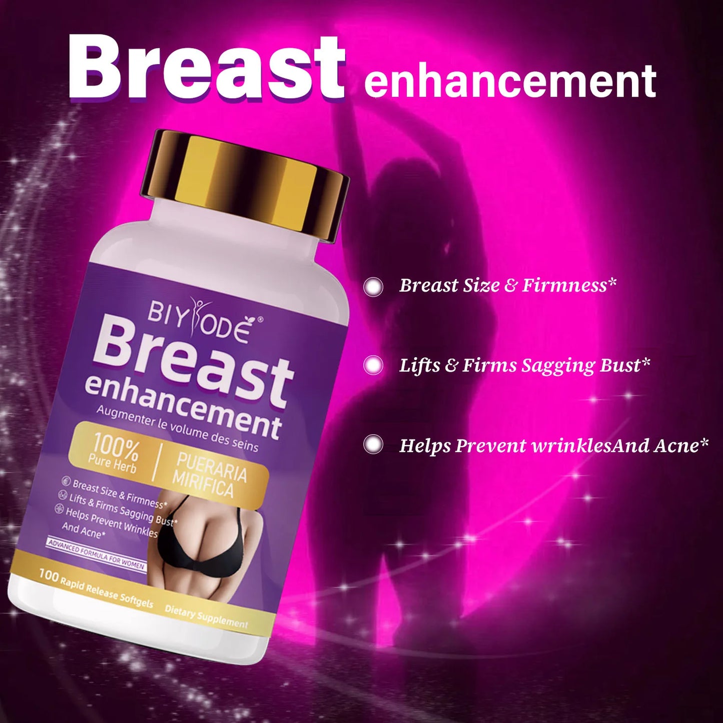 Custom Label Women¡¯s Advanced Herbal Curve Support 100 Softgels OEM Factory Supply