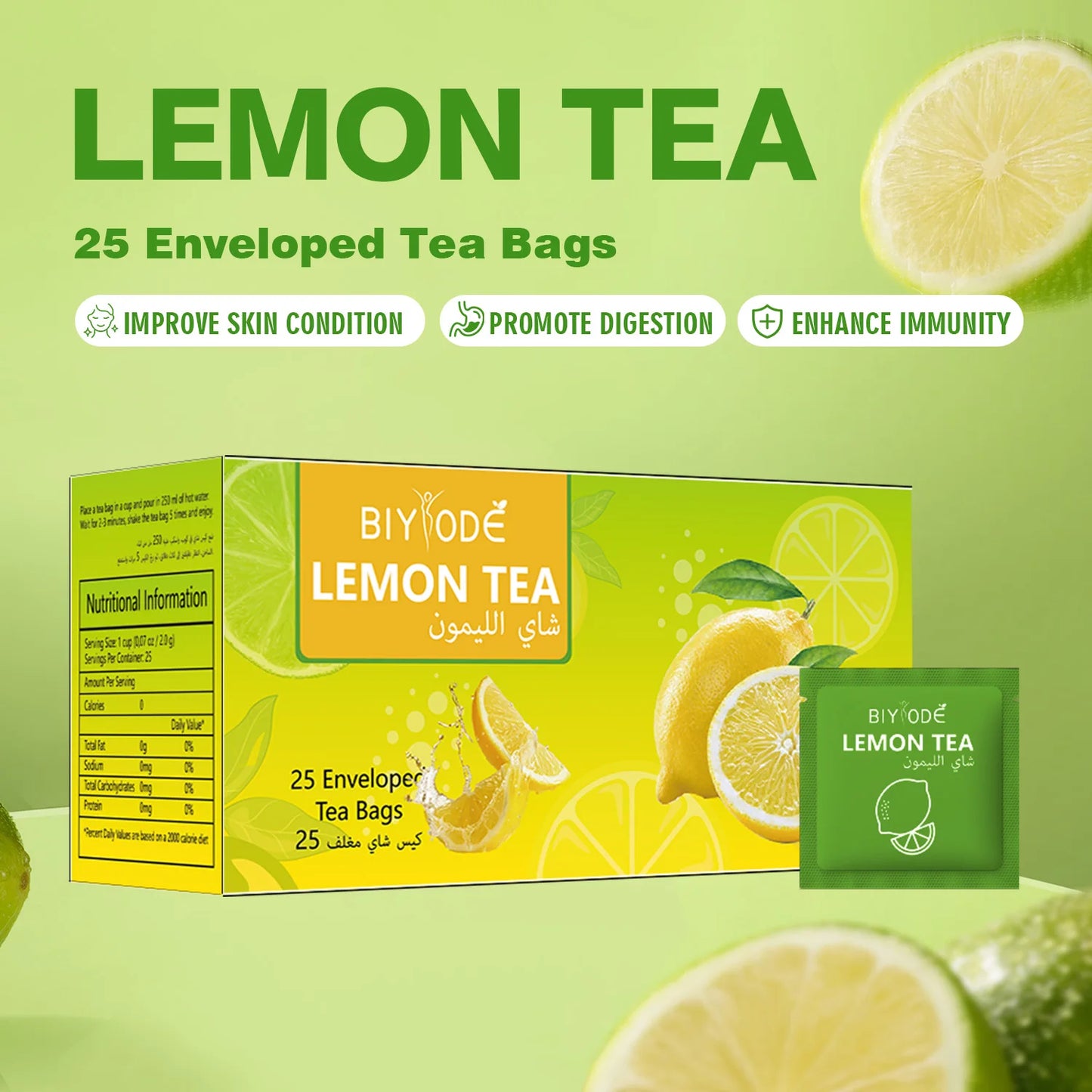 OEM ODM Private Label Wholesale Lemon Tea Bag Herbal Supplements Certificate Manufacturer Factory NSF HALAL COA GMP Bulk Production Cost Advantage