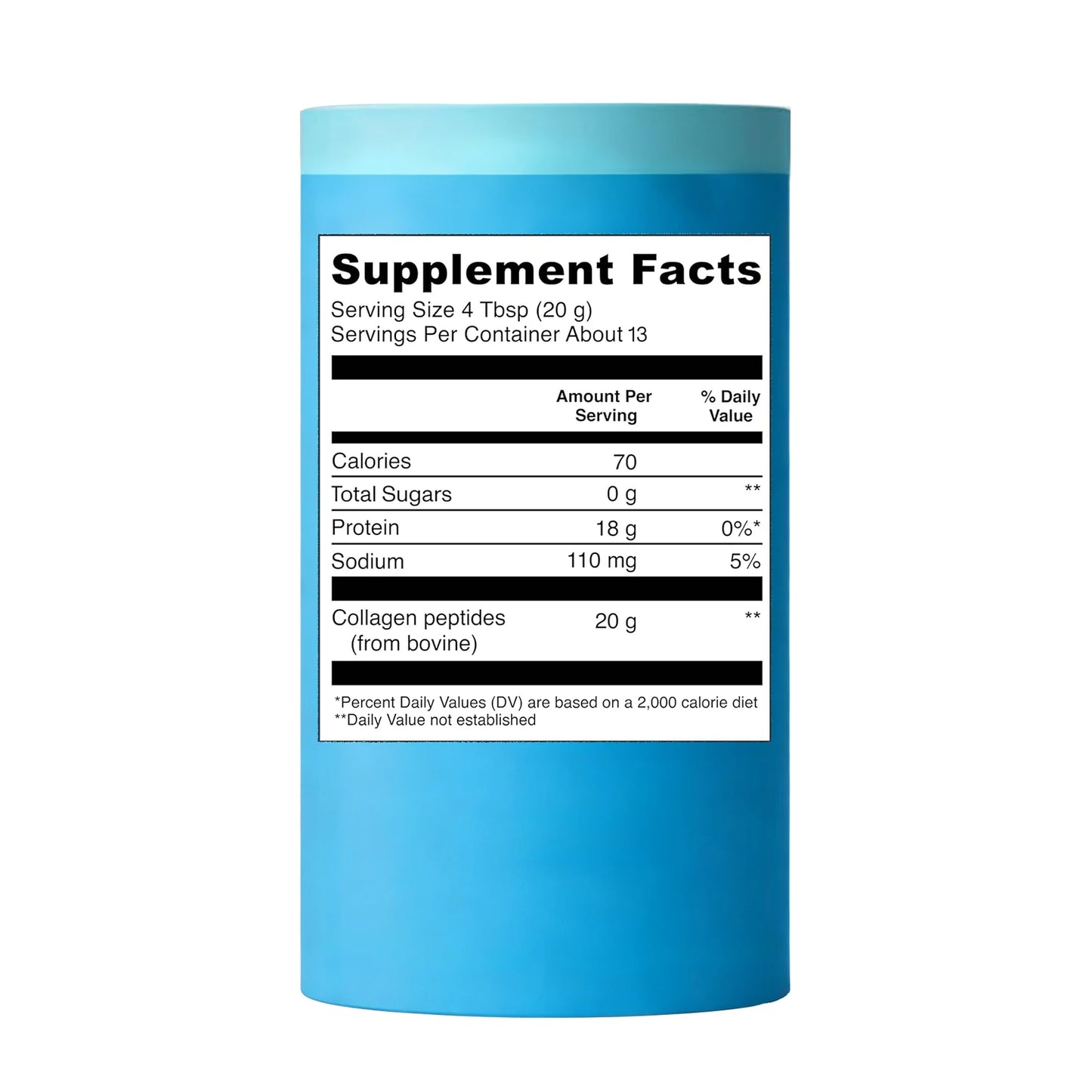 Grass Fed Collagen Peptides Powder Hydrolyzed Bovine Collagen Protein with Vitamin C Hyaluronic Acid Dietary Supplement