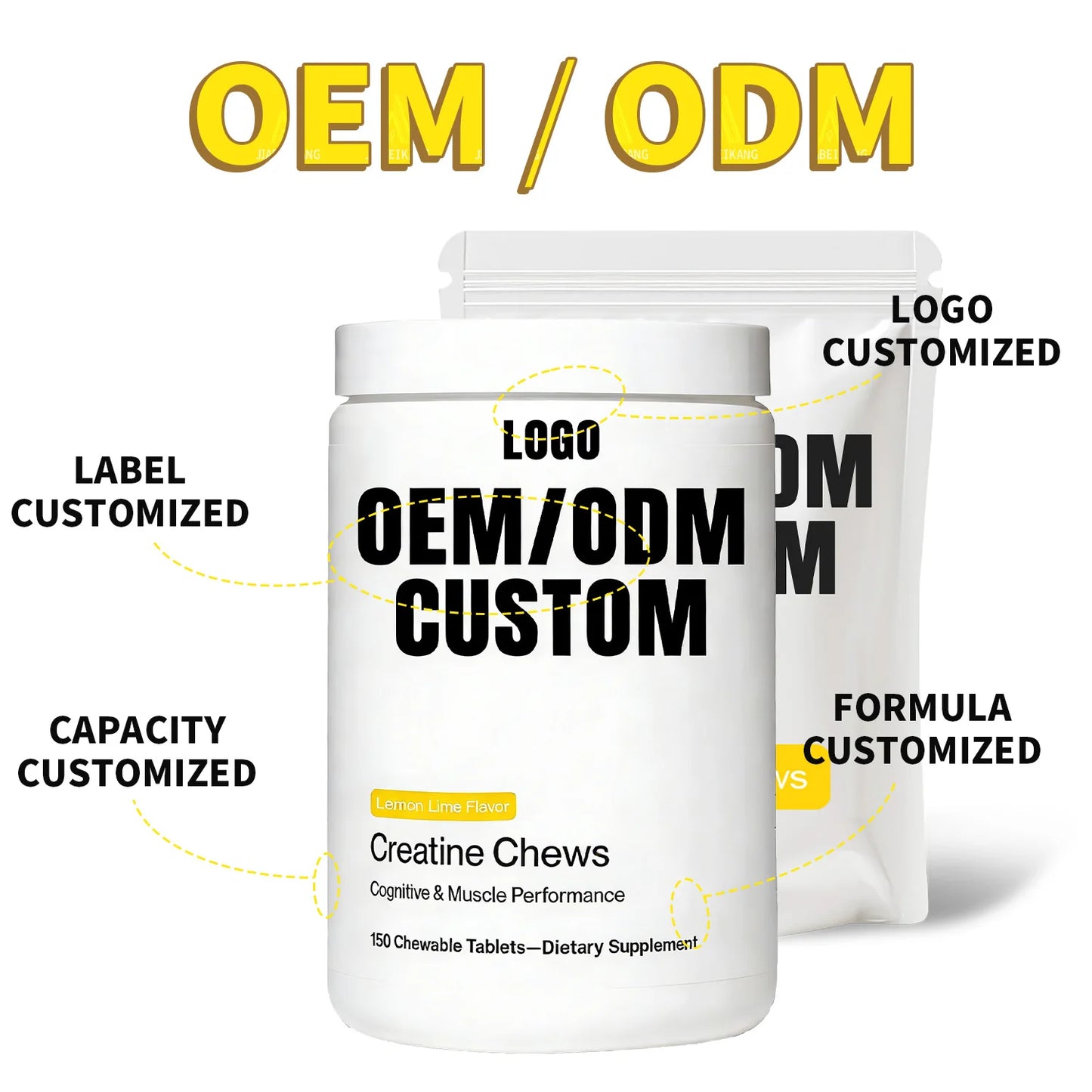 Private Label Creatine Chewable Tablets | Full OEM ODM Customization Support