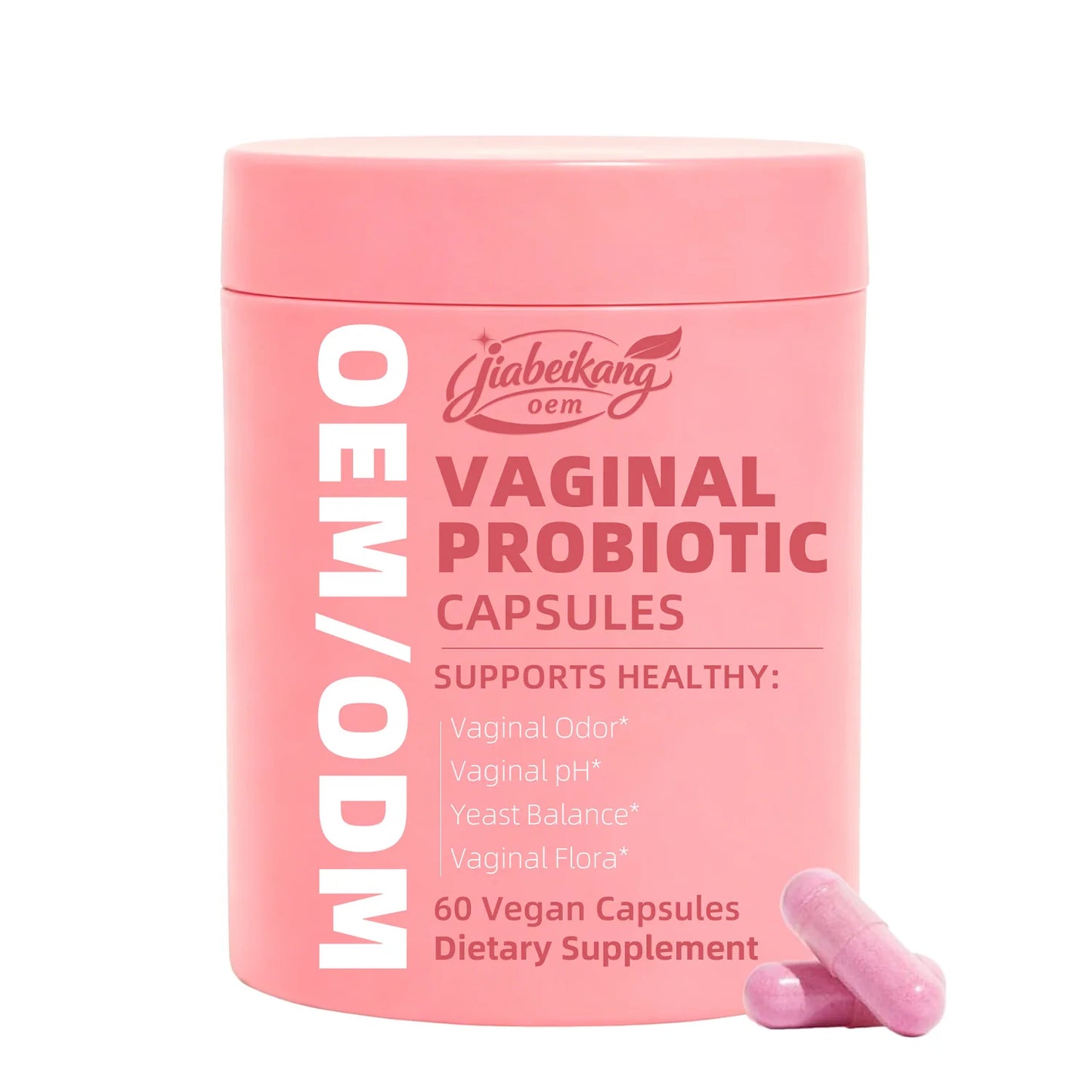 Custom Private Label Women Probiotic Capsules Multi Strain 5 Billion CFU Daily Balance Supplement GMP Certified