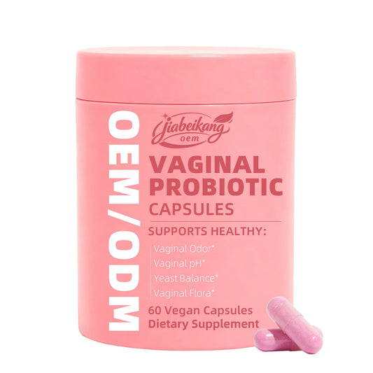 Custom Private Label Women Probiotic Capsules Multi Strain 5 Billion CFU Daily Balance Supplement GMP Certified