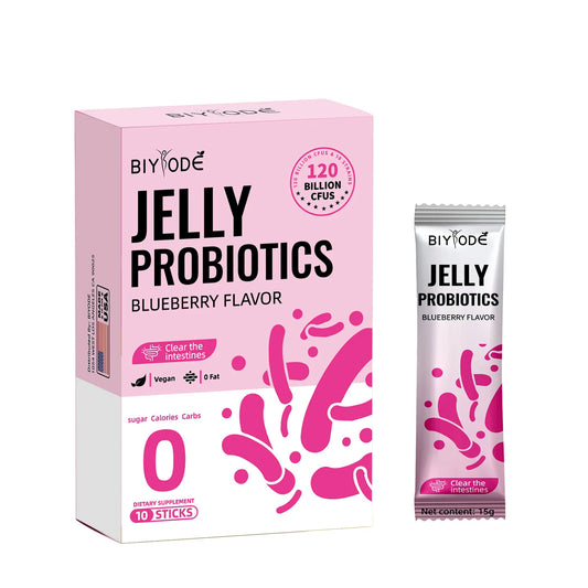 Private Label Probiotic Jelly Blueberry Flavor 120B CFU Gut Support Jelly