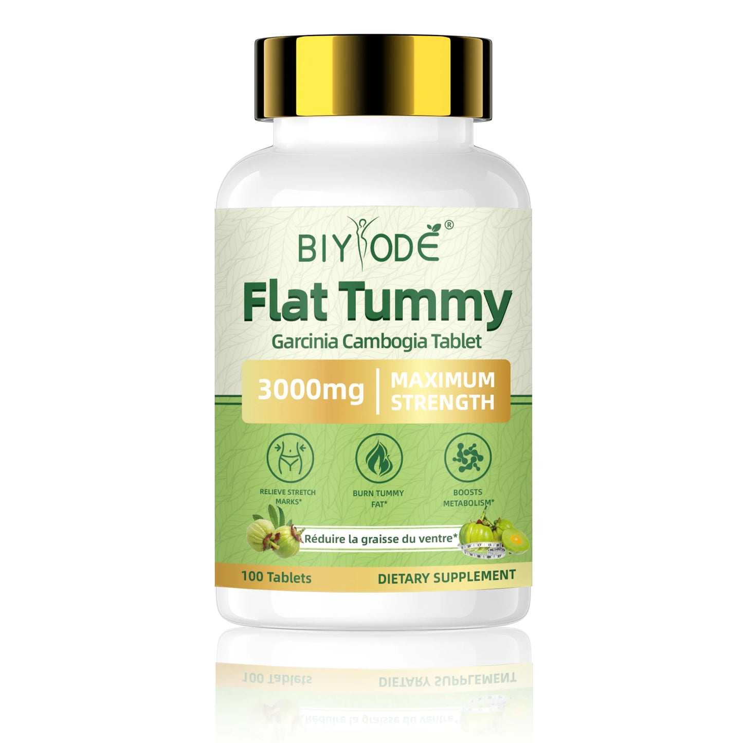 Garcinia Cambogia Dietary Supplement Tablets 3000mg Natural Herbal Extract 100 Tablets OEM Supplier