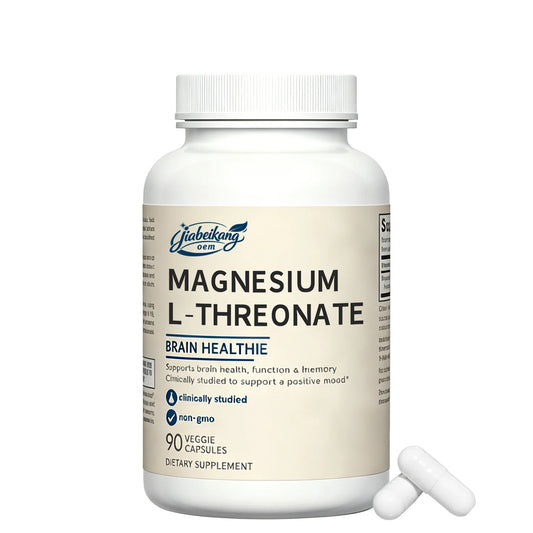 Private Label Magnesium L Threonate Capsules Brain Wellness Support Vegan Magnesium Supplement OEM ODM Manufacturer