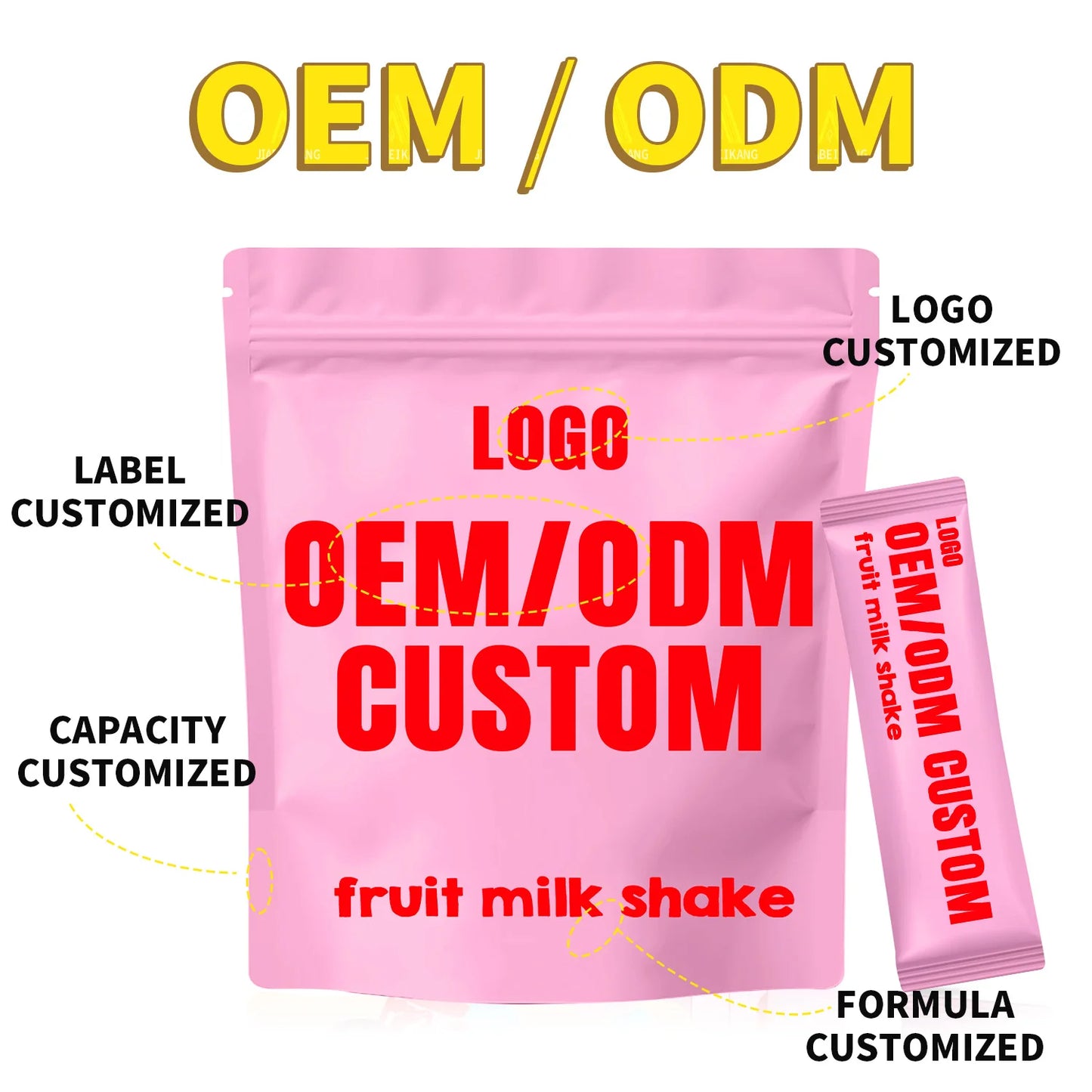 Fully Customized Strawberry Milkshake Beauty Milk Collagen Drink