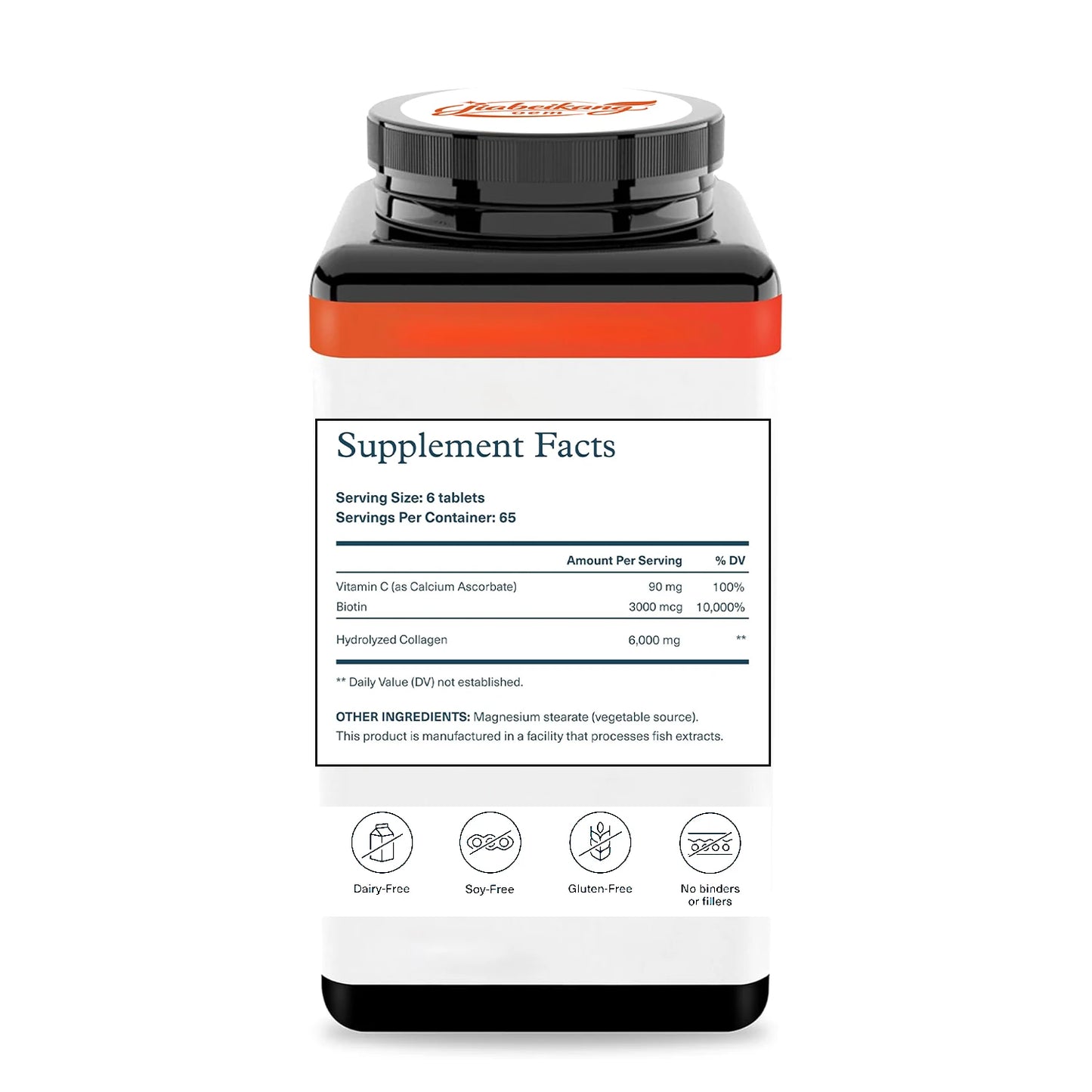 OEM Hydrolyzed Collagen Tablets with Vitamin C and Biotin Daily Beauty Support Supplement Private Label Formula