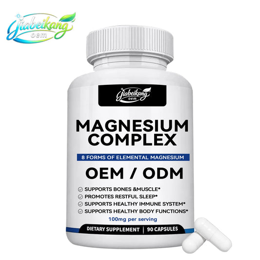 Magnesium Complex 8 Forms High Absorption Supplement 1000mg Supports Sleep Wellness OEM ODM Private Label Manufacturer