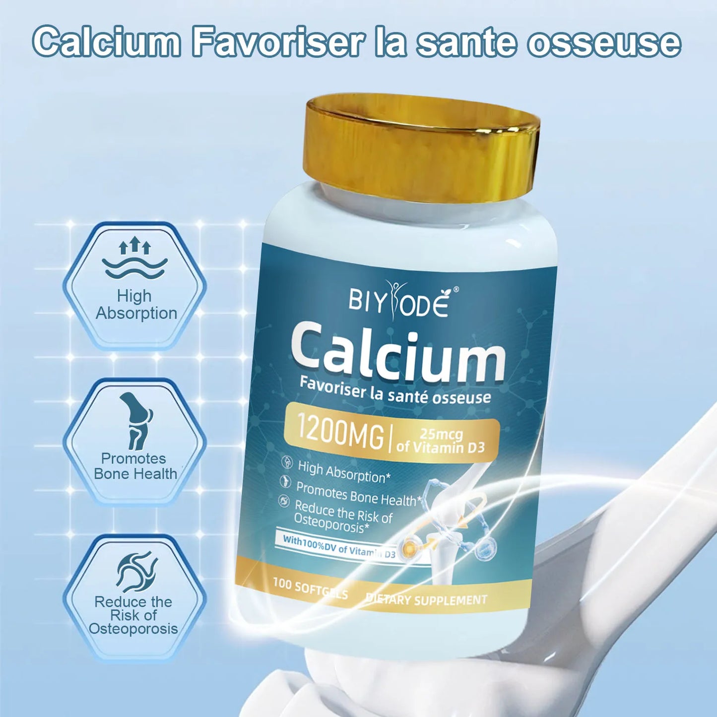 Private Label Calcium D3 Bone Support Supplement Softgels OEM ODM Contract Manufacturing