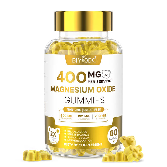 Wholesale Private Label Magnesium Gummies 400mg Calm Support Daily Balance Vegan Supplement