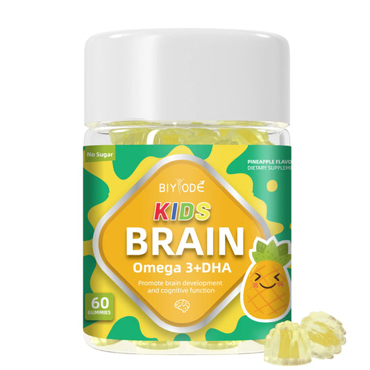 Biyode OEM Custom Children Healthcare Suppplements Kids Brain Health Omega 369 DHA Gummies