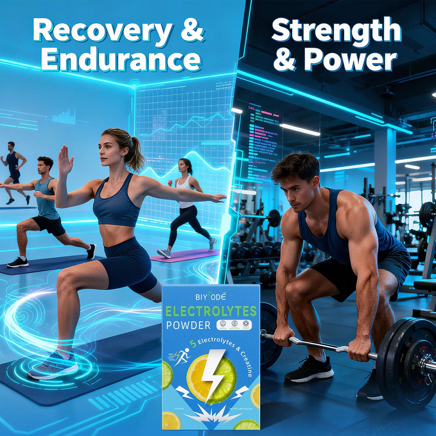 BIYODE Electrolytes Powder – Daily Hydration & Sports Recovery Drink Mix