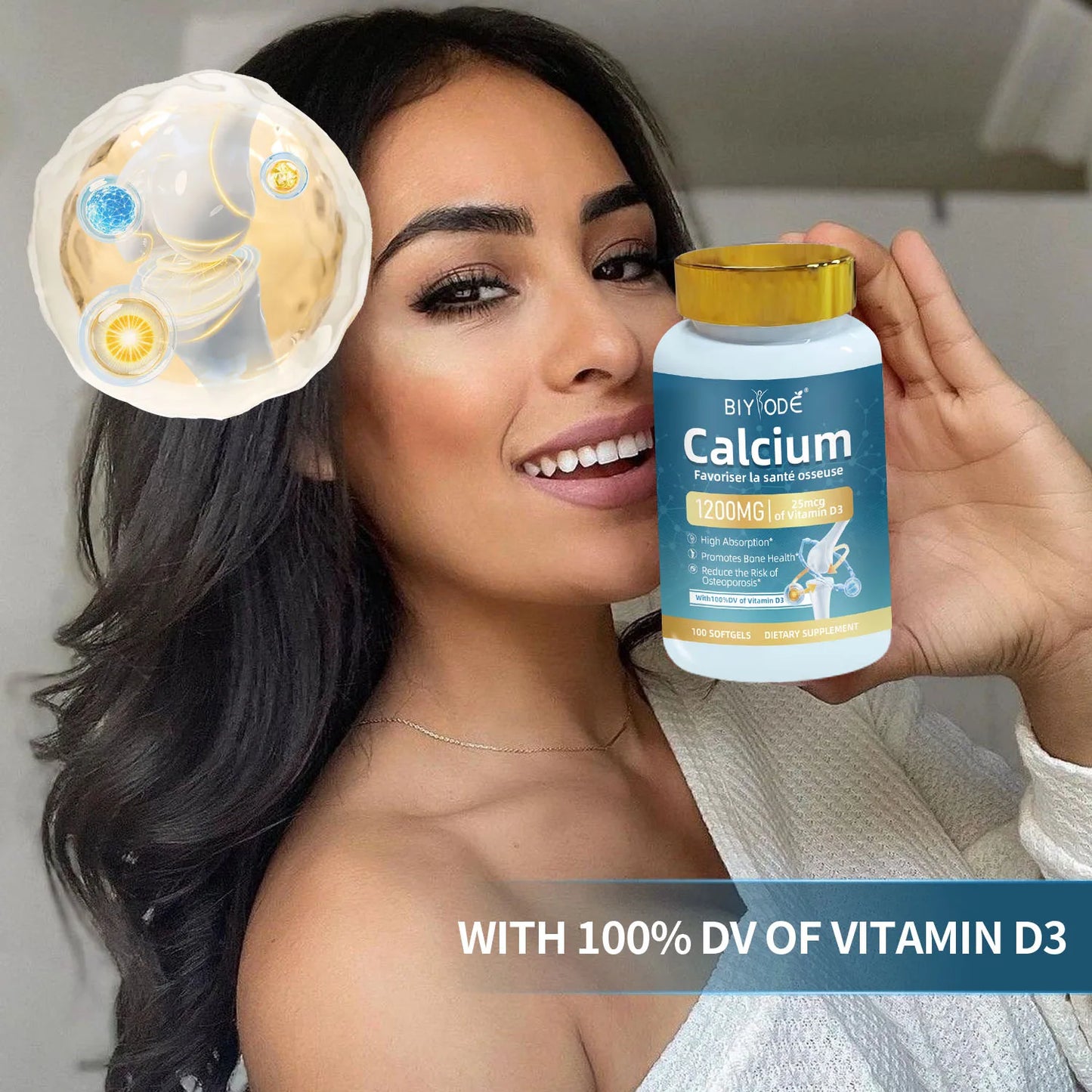 Private Label Calcium D3 Bone Support Supplement Softgels OEM ODM Contract Manufacturing
