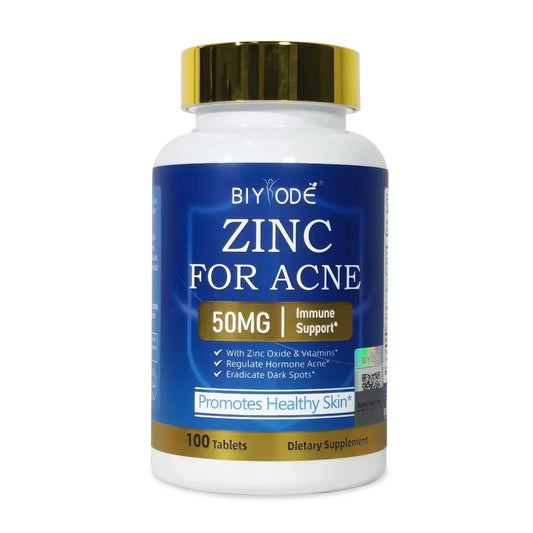 BIYODE High Strength Zinc Supplement for Skin Support Advanced with Multi-Vitamin Formula Daily Nutrition Support