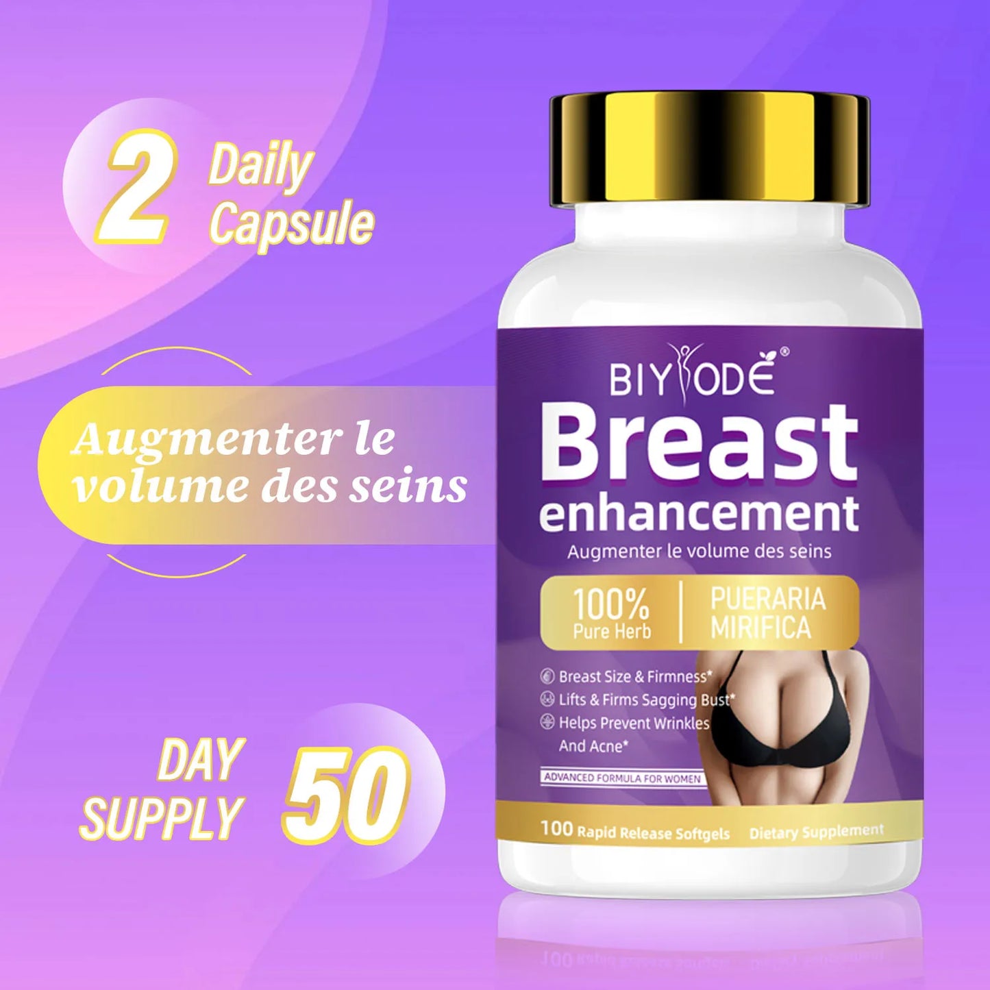 Custom Label Women¡¯s Advanced Herbal Curve Support 100 Softgels OEM Factory Supply