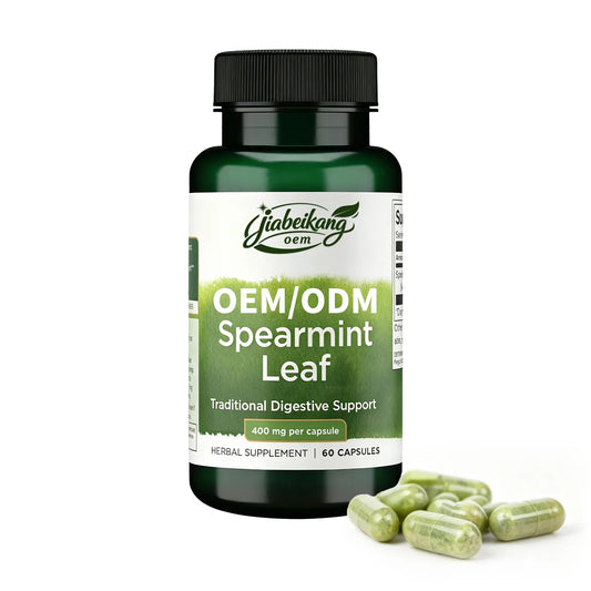 Custom Private Label Spearmint Leaf 400mg Herbal Capsules Daily Wellness Support Plant Based Supplement Manufacturer