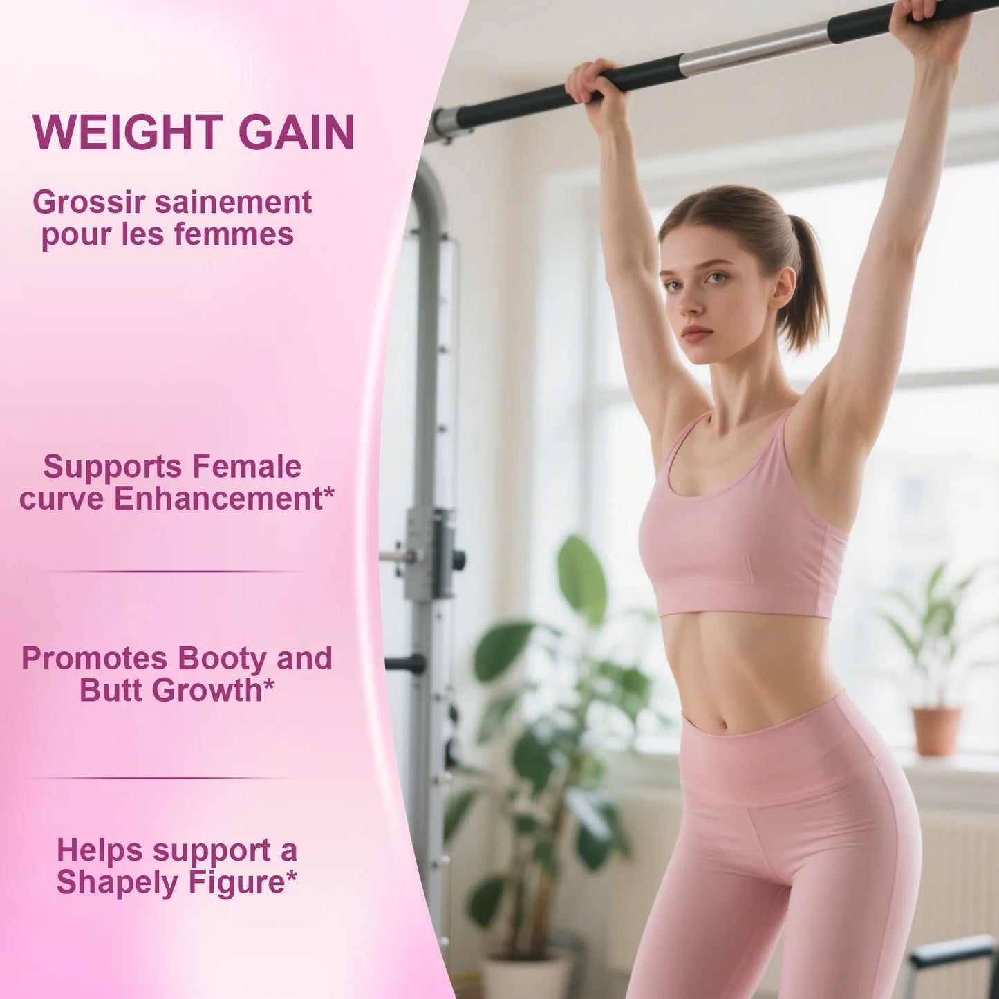 ODM OEM Custom Formula Women Weight Gain Tablets, Herbal Maca Supplement for Female Body Shaping Support