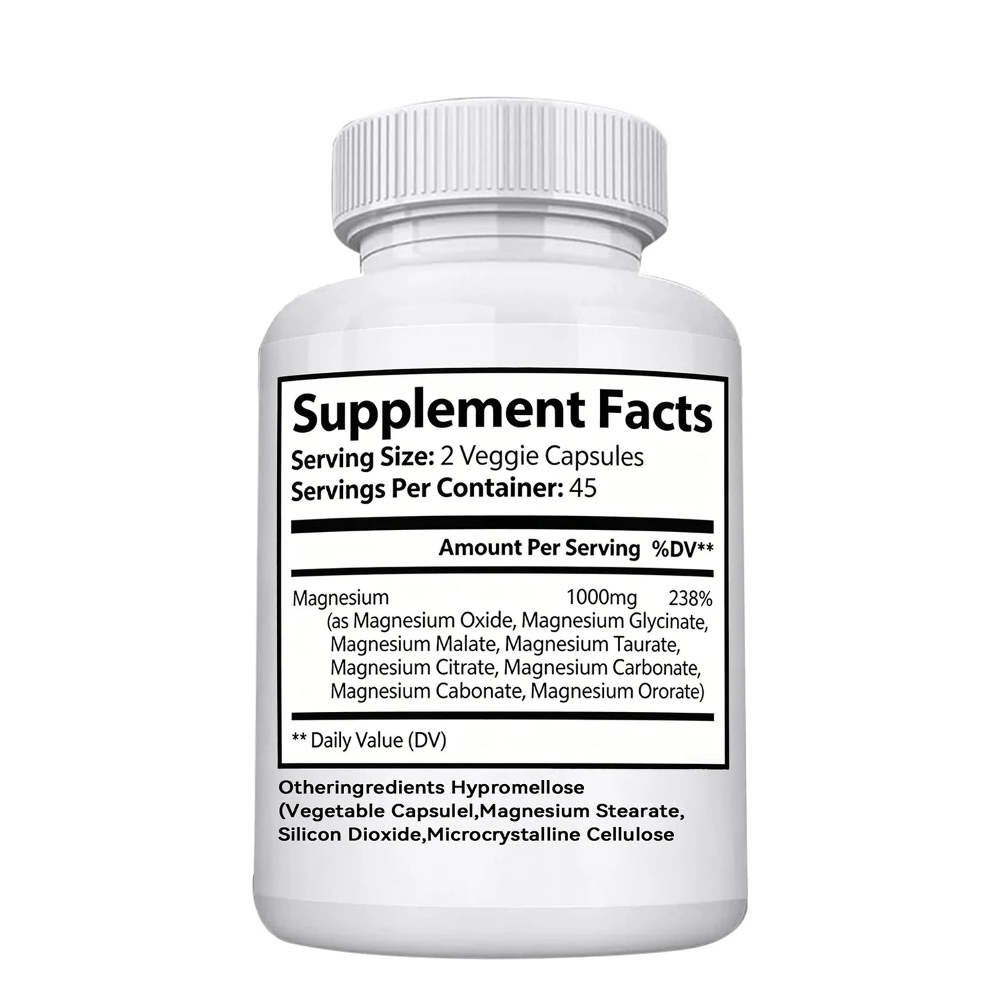Magnesium Complex 8 Forms High Absorption Supplement 1000mg Supports Sleep Wellness OEM ODM Private Label Manufacturer