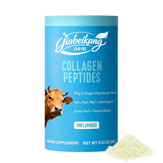 Grass Fed Collagen Peptides Powder Hydrolyzed Bovine Collagen Protein with Vitamin C Hyaluronic Acid Dietary Supplement