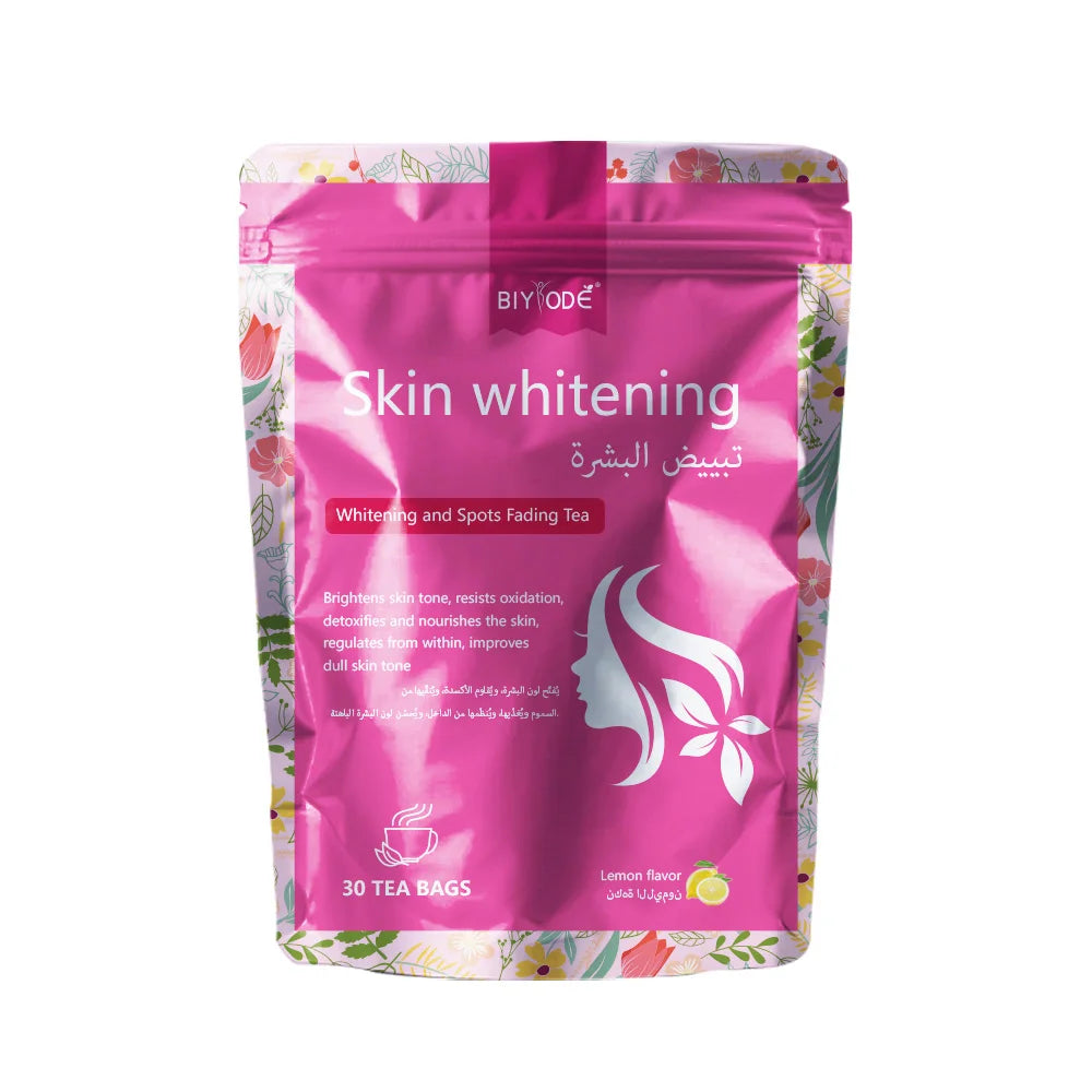 Wholesale Custom Herbal Whitening Tea OEM ODM Private Label Skin Glow Tea Beauty Radiance Herbal Antioxidant NSF HALAL GMP COA Certified Factory Supply