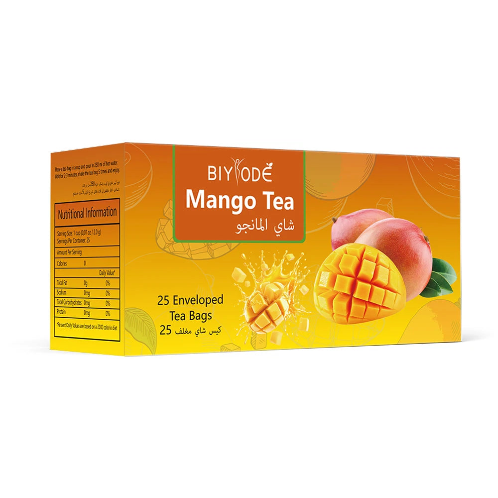 Wholesale OEM ODM Private Label Mango Tea Bag Herbal Supplement Factory Price Antioxidant Health Supplements Immune Support Metabolism Booster