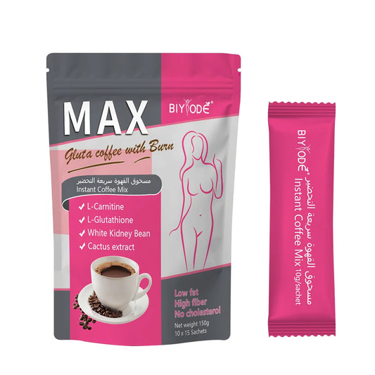 ODM Customized Max Fat Burning Coffee Herbal Supplement Enhance Metabolism Weight Management Energy Support With Collagen L-Carnitine Factory Wholesale HALAL GMP COA
