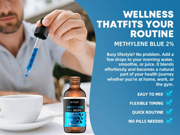 OEM ODM Methylene Blue Drops 2% USP Grade Liquid Supplement Private Label