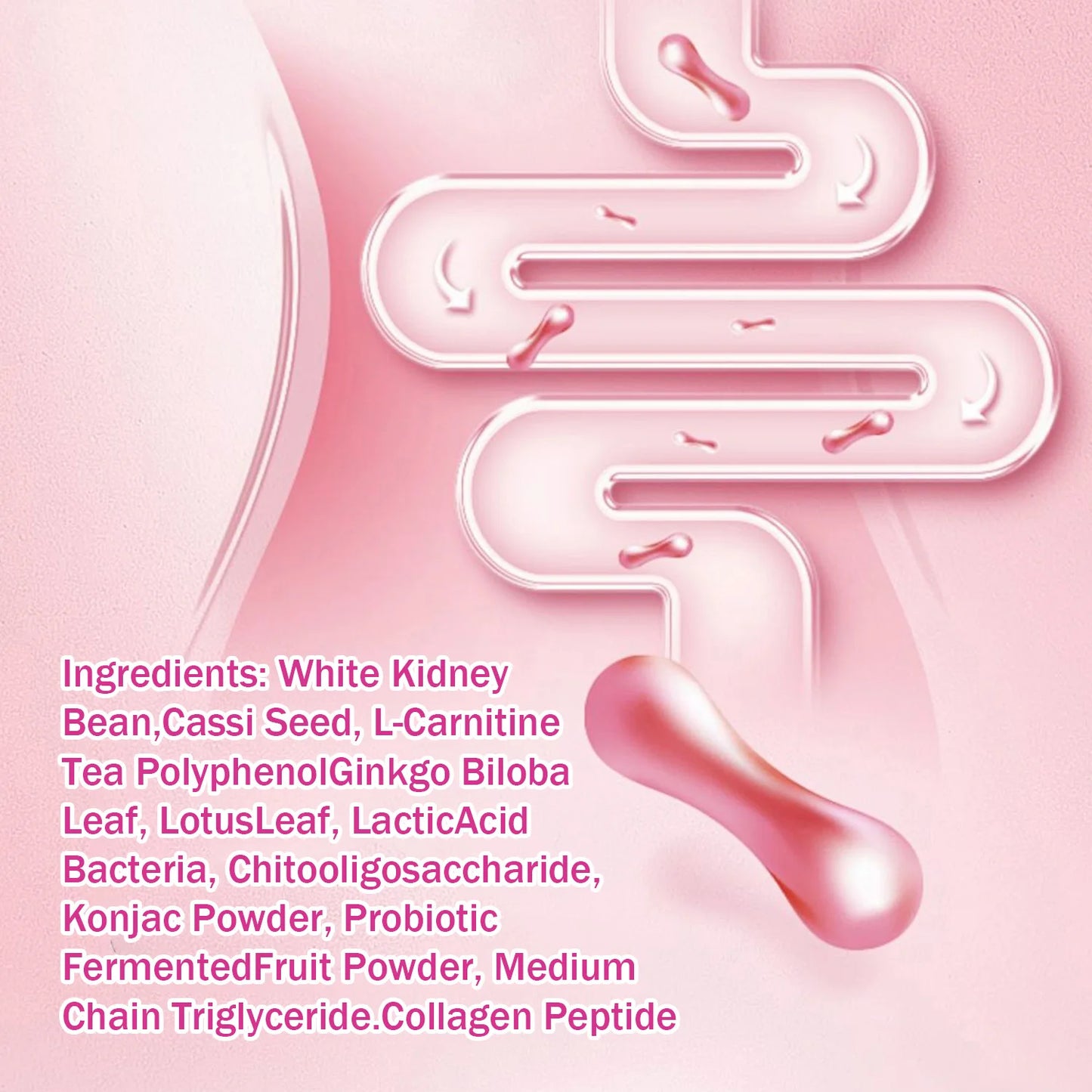 Customized 5 Day Flat Tummy Fat Burner Herbal Supplement Private Label Herbal Slimming Tablets OEM ODM Body Shaping Candy Probiotic Collagen Peptide Detox Cleanse Intestine Metabolism Support