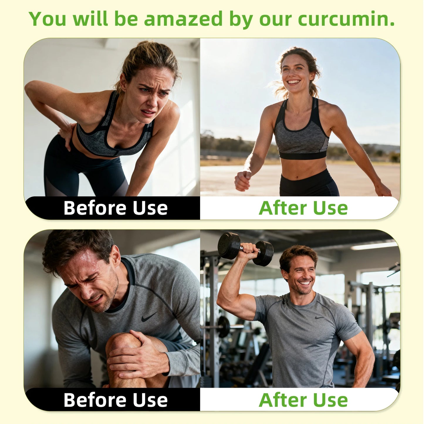 High Potency Turmeric Curcumin Capsules Multi-Ingredient Joint Formula