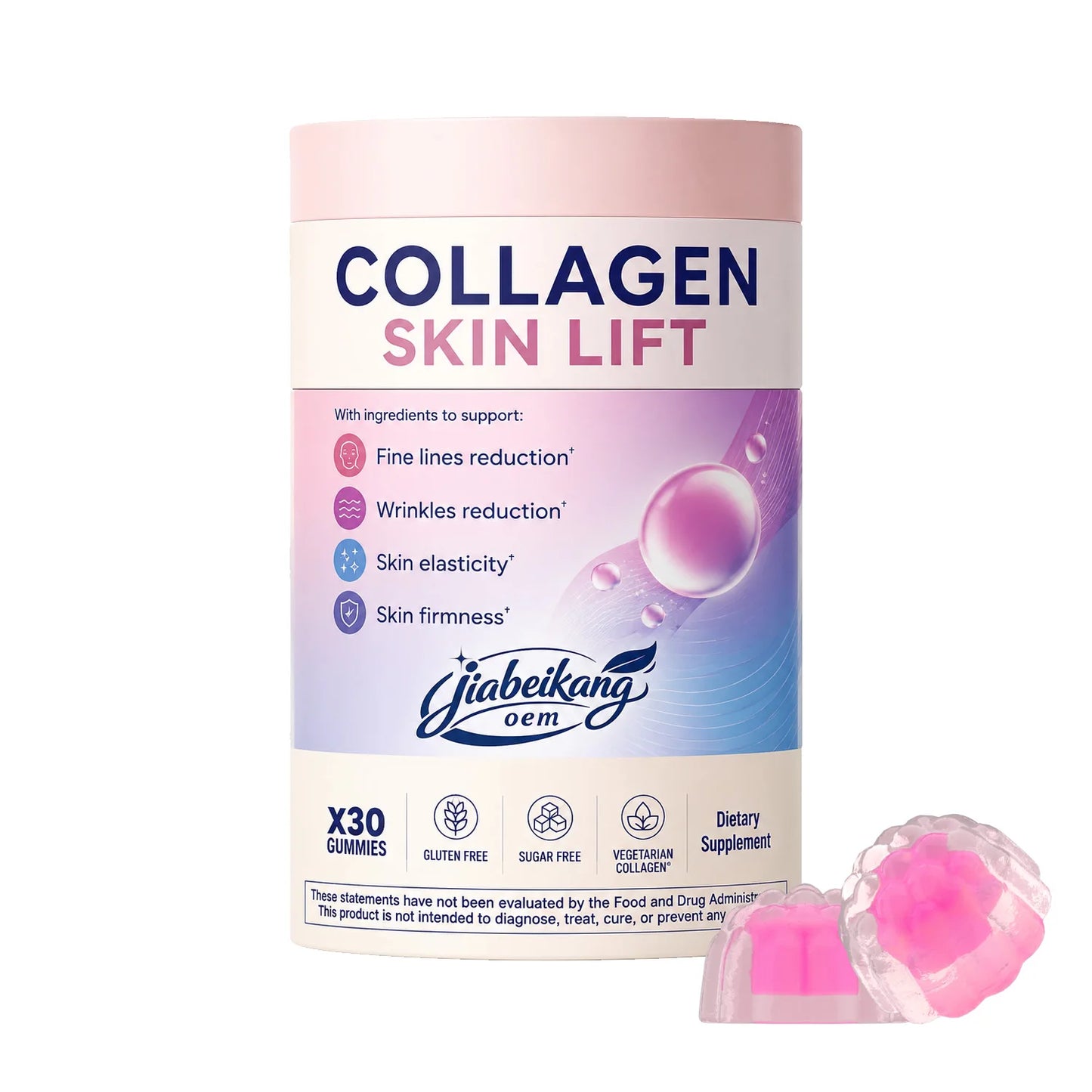 Private Label Plant Collagen Gummies Beauty Support Supplement with Vitamin C Zinc Selenium OEM ODM Wholesale