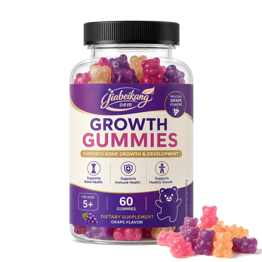 OEM Private Label Calcium Vitamin D K2 Gummies Grape Flavor Nutritional Supplement for Kids and Adults Custom Formula