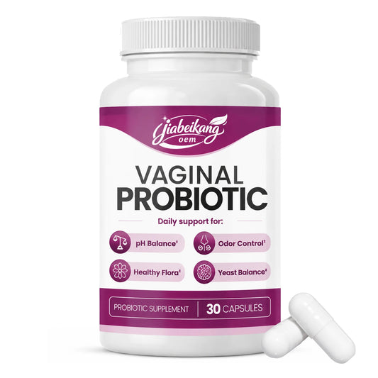 OEM Private Label Women's Probiotic Capsules 6 Billion CFU 3 Strain Formula with Cranberry and Prebiotic Fiber