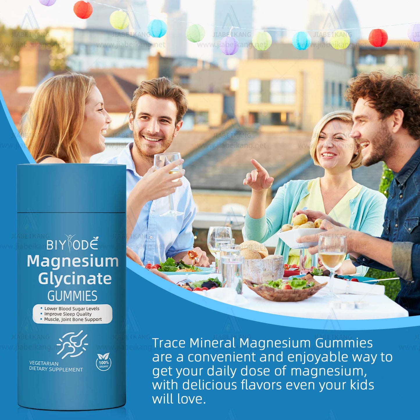 Jiabeikang OEM Custom Magnesium Glycinate Gummies