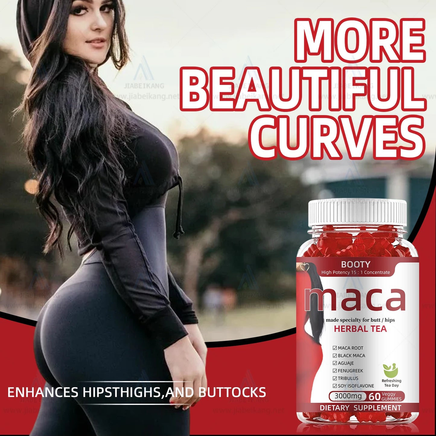 Private Label Maca Root Gummies Boost Energy Muscle Gain Gummies Maca Root for Women