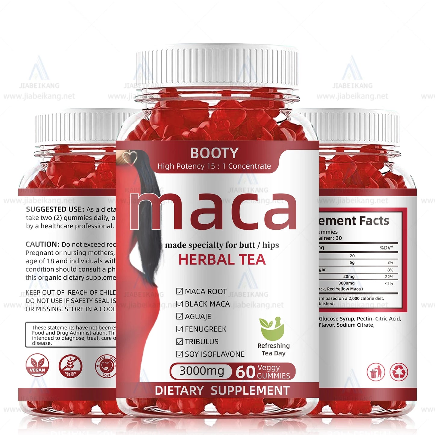 Private Label Maca Root Gummies Boost Energy Muscle Gain Gummies Maca Root for Women