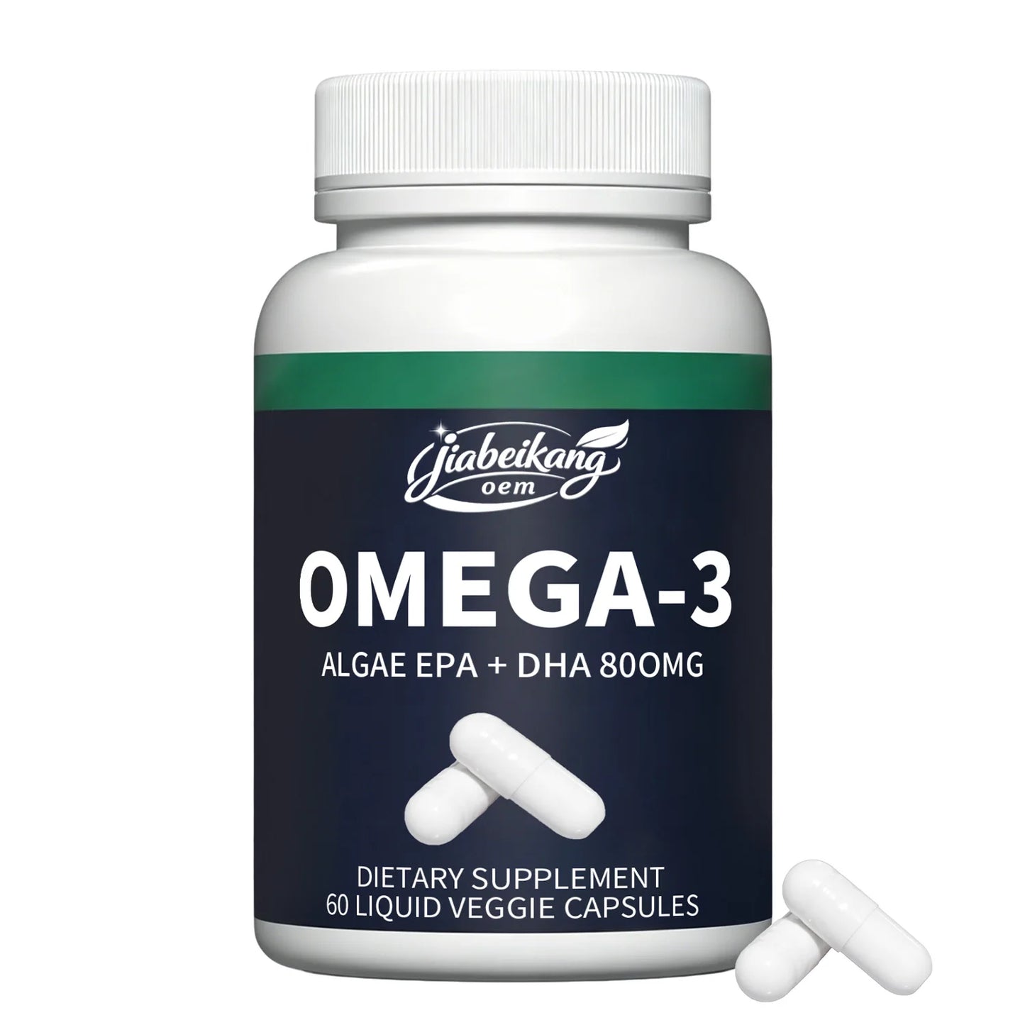 Private Label Vegan Algae Omega 3 Softgels Plant Based DHA EPA Liquid Capsules Fish Free Non GMO Dietary Supplement Manufacturer