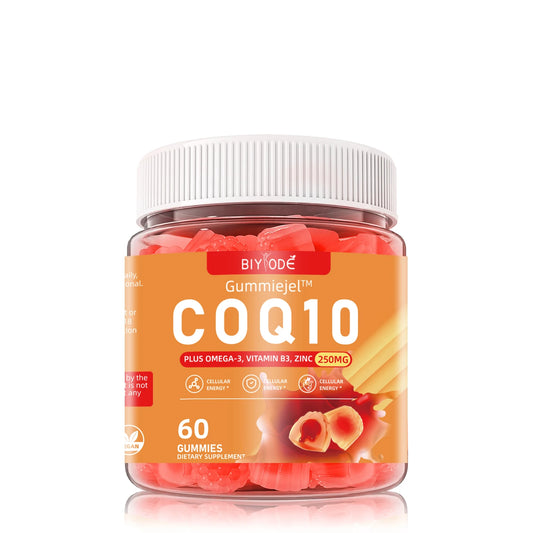 JIabeikang Factory OEM ODM Custom Ready Stock Wholesale Immune Blood Heart Health Supplements Omega-3 Zinc Vitamin COQ10 Gummies