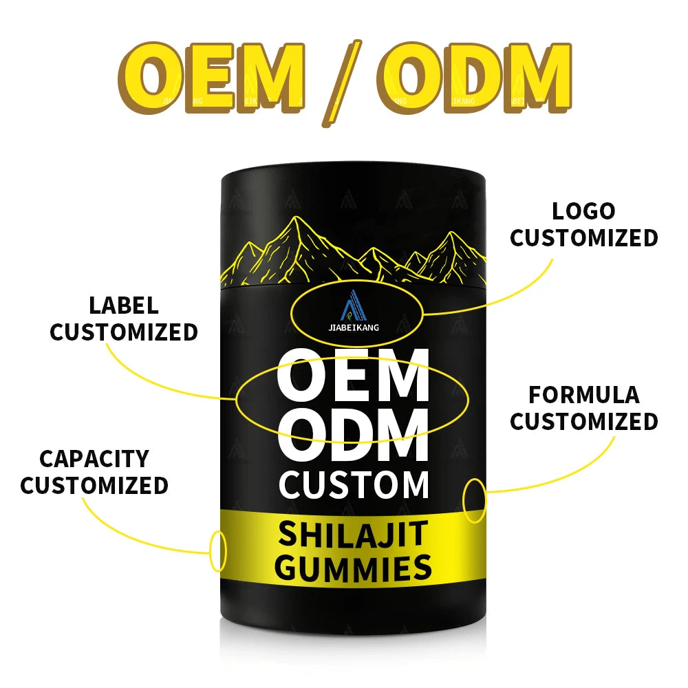 OEM ODM Custom Shilajit Gummies Original Natural Himalayan Shilajit Gummy Gold Herbal Supplements