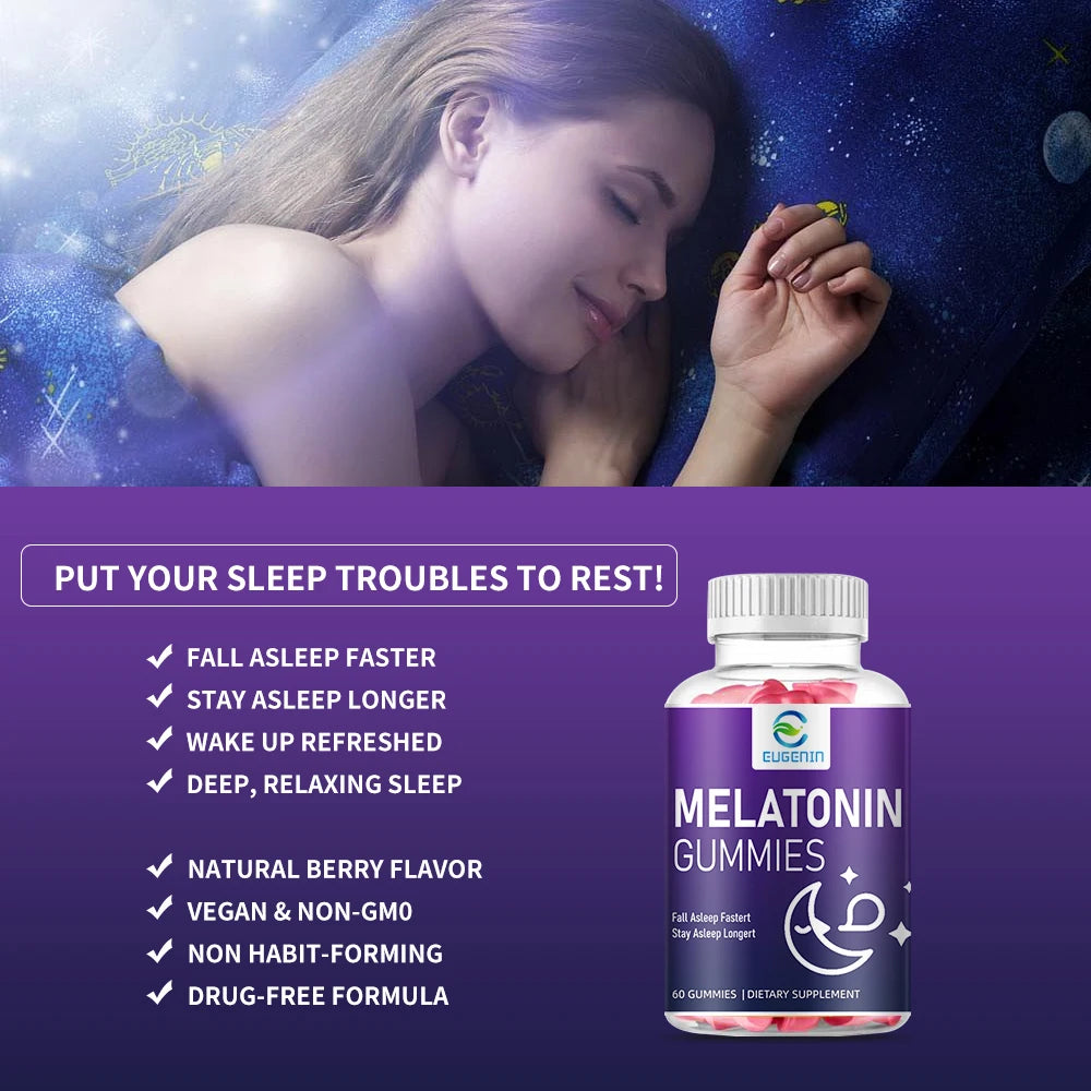 Jiabeikang Factory OEM ODM Custom Gaba Supplement Sleep Better Fall Asleep Faster Melatonin Gummies