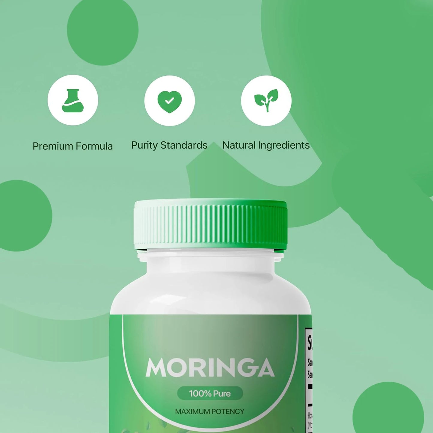 GMP HALAL COA certificated factory custom moringa capsules