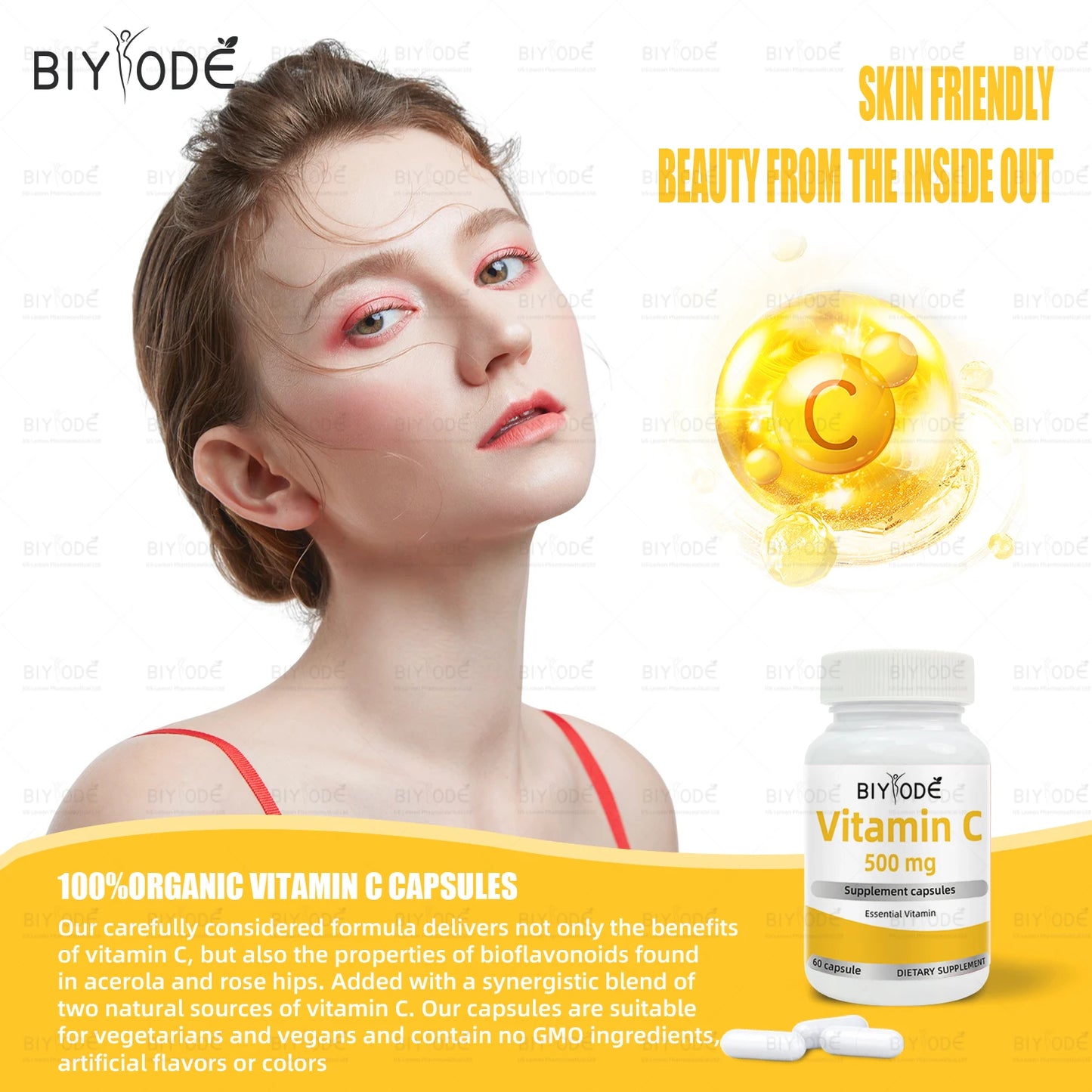 Biyode effective formula fast shipping wholesale capsules vitamin c supplement for skin whitening