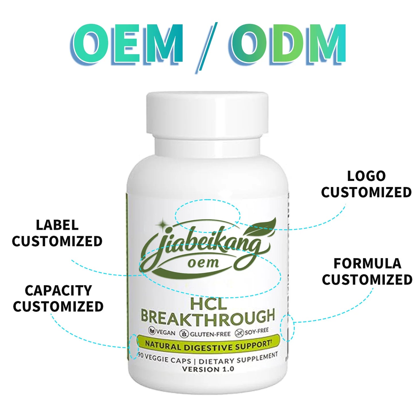 Private Label 7 in 1 Magnesium Capsules with Magnesium Glycinate Vegan Mineral Supplement OEM ODM Wholesale