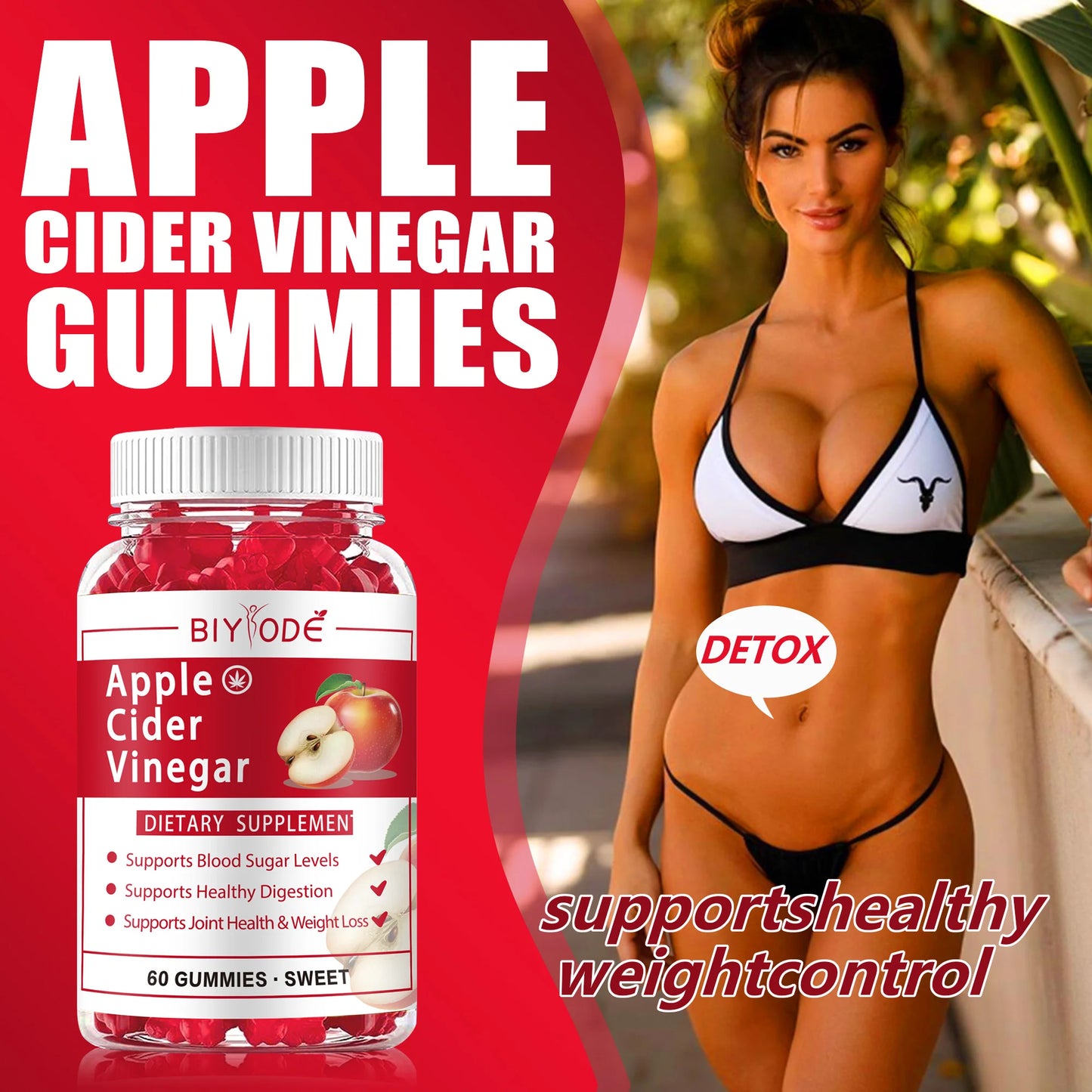 OEM ODM custom wholesale apple cider vinegar organic apple cider vinegar gummies