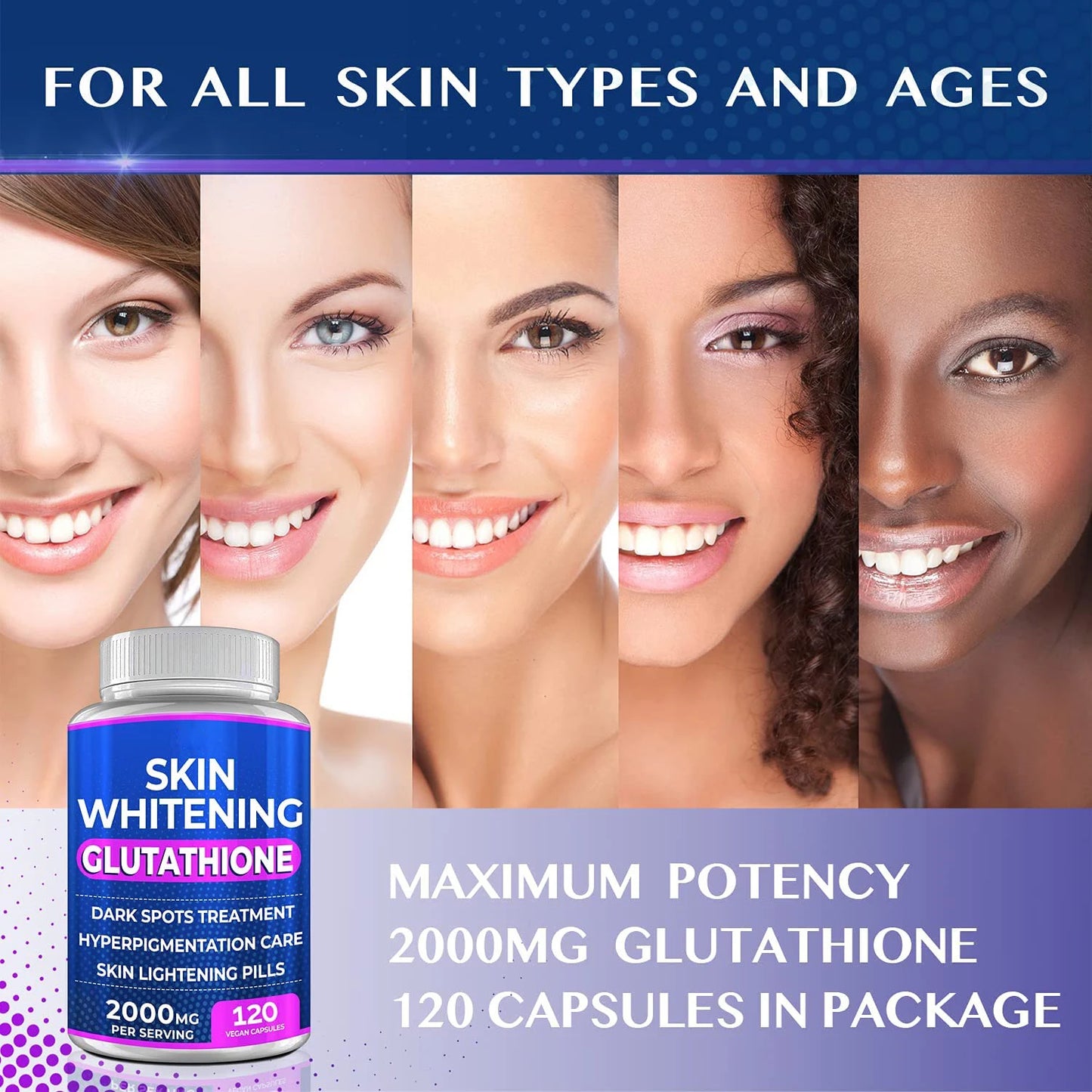 Effective Healthy Beauty Supplement glutathione skin whitening capsules