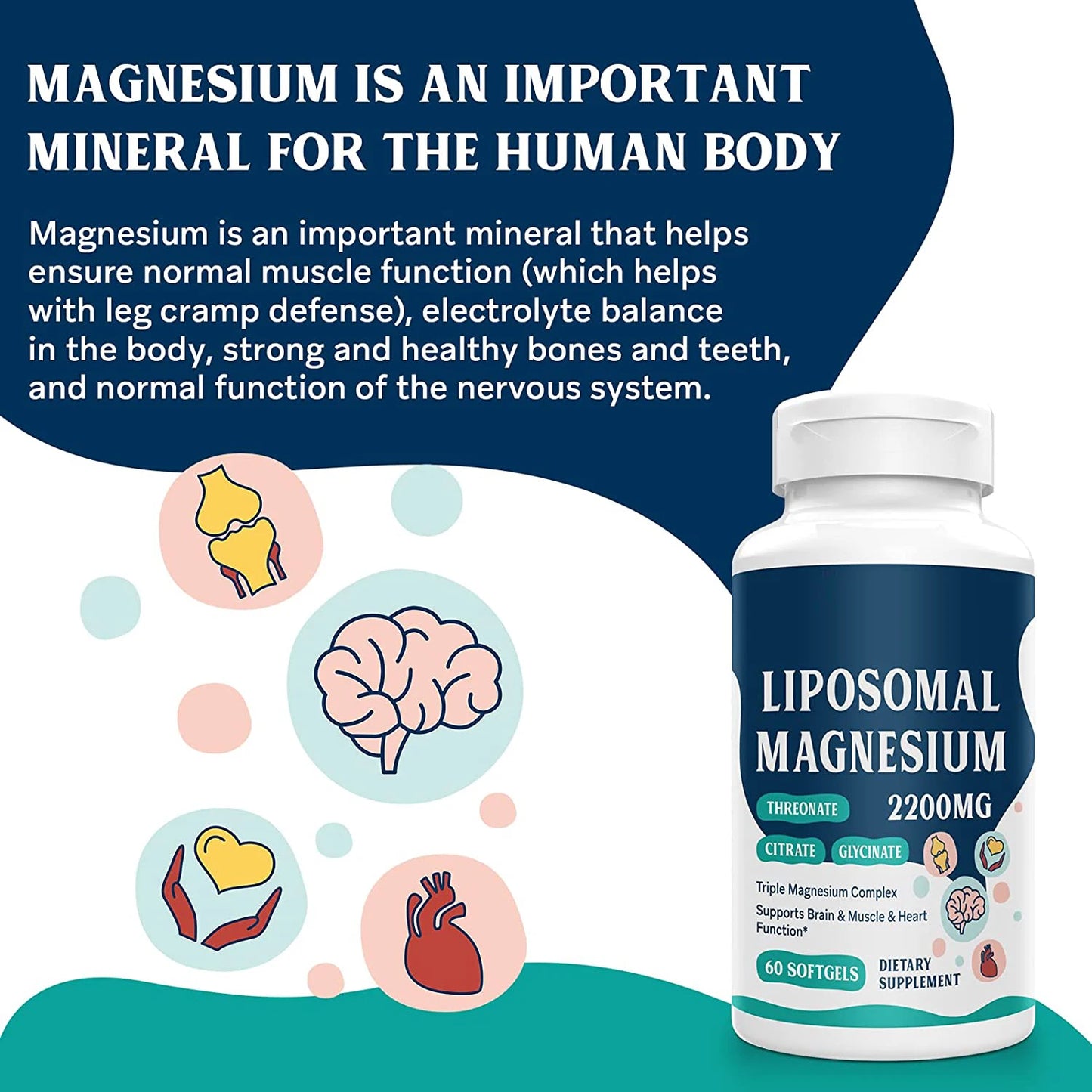 OEM private label LIPOSOMAL MAGNESIUM support immunity softgel capsules