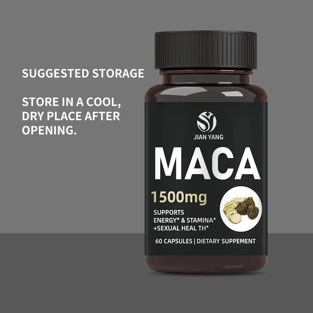 Factory OEM ultimate maca root 1500mg energy immune booster supplement male men wholesale capsule pills