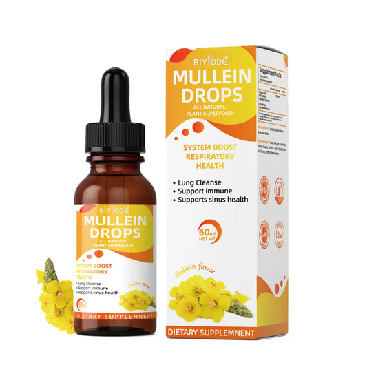 biyode mullein leaf extract herbal supplement for lung detox clean wholesale mullein liposomal liquid drops