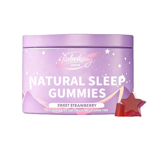 Private Label Sleep Support Gummies Natural Calm & Relax Vegan Pectin Strawberry Flavor OEM ODM Night Routine Supplement