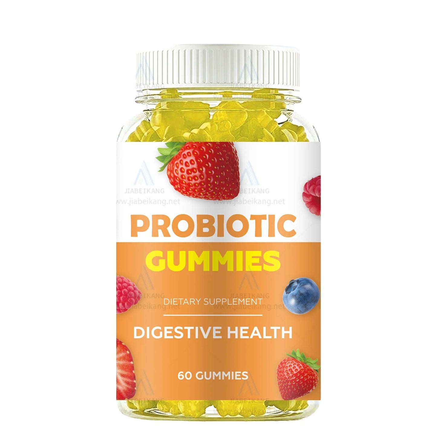 OEM ODM Private Label Probiotic Gummies Factory Supply Organic Vegan Digestive Health Supplement Gluten-Free GMP Certified Fruity Flavor Gummies Wholesale