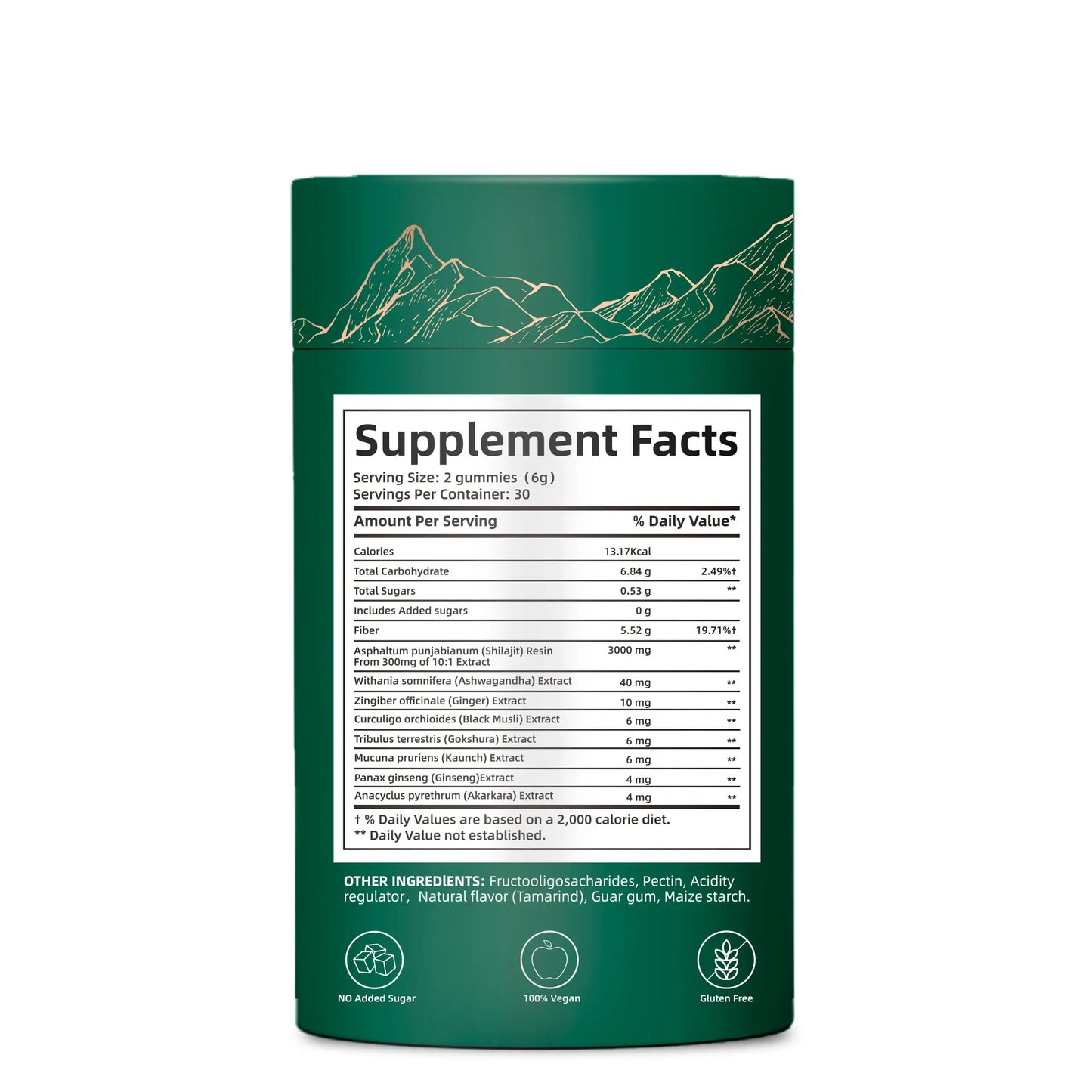 OEM ODM Private Label Shilajit Gummies Factory Supply Vegan Herbal Energy Supplement with Ashwagandha Ginseng and Black Musli GMP Certified Gluten Free Wholesale